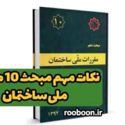 بنر مقاله نکات مهم مبحث 10 مقررات ملی ساختمان